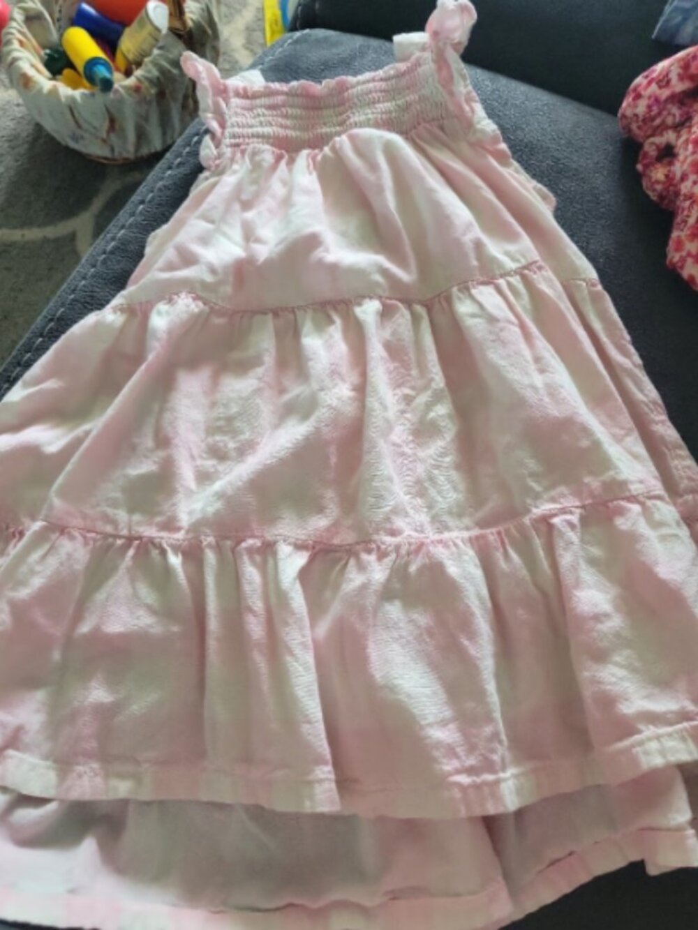 Girls size 3t pink checkered dress